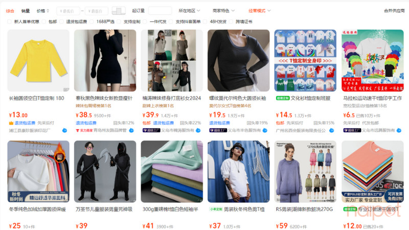 Danh mục sản phẩm thuộc các xưởng