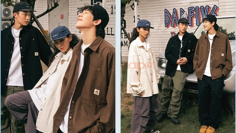 Cá tính với nguồn hàng áo khoác Quảng Châu phong cách unisex Cá tính với nguồn hàng áo khoác Quảng Châu phong cách unisex
