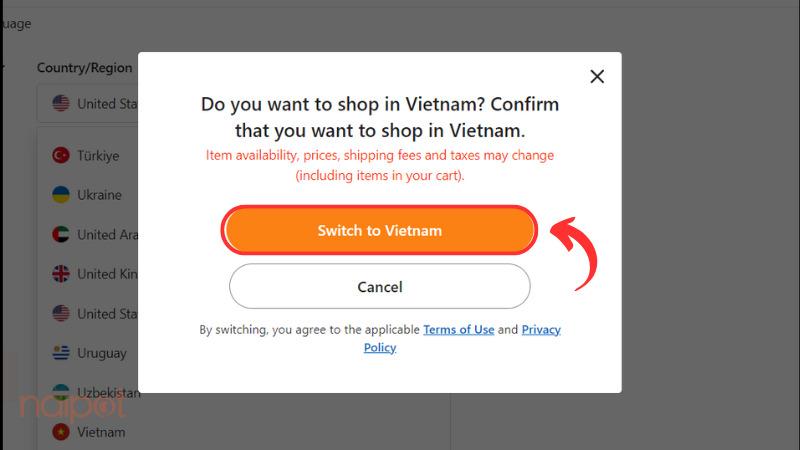 Xác nhận chuyển đổi