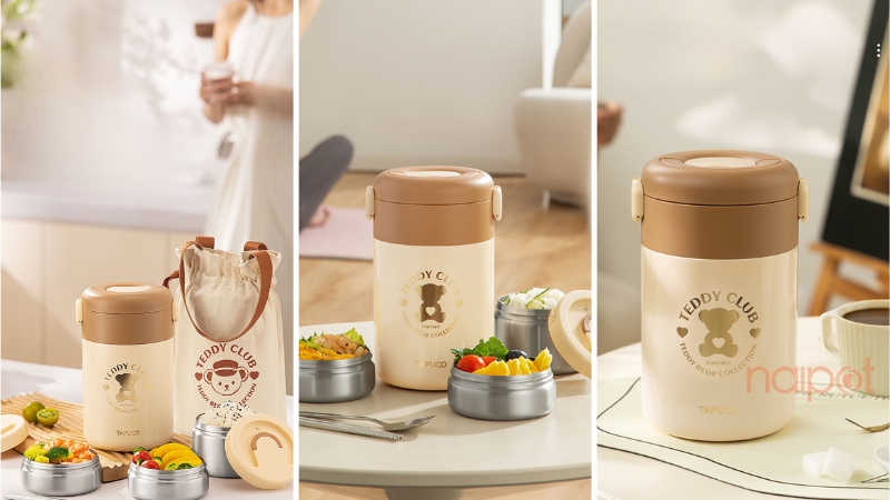 Hộp cơm giữ nhiệt Taifuco - Tay nghề chuẩn xác Nhật Bản, giữ nhiệt bền lâu Hộp cơm giữ nhiệt Taifuco - Tay nghề chuẩn xác Nhật Bản, giữ nhiệt bền lâu