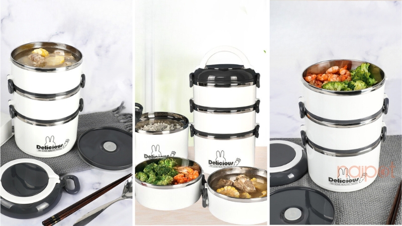 Hộp cơm giữ nhiệt Bethes - sự lựa chọn di động dung lượng lớn Hộp cơm giữ nhiệt Bethes - sự lựa chọn di động dung lượng lớn