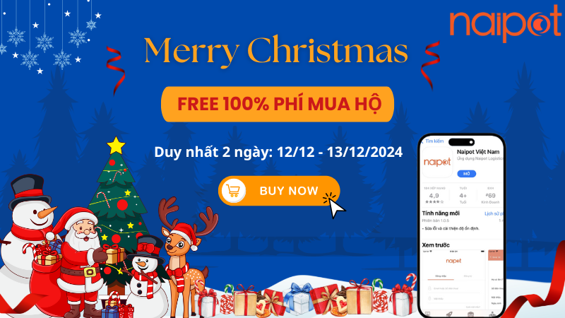 Giáng Sinh An Lành! Naipot Miễn Phí 100% Phí Mua hộ Giáng Sinh An Lành! Naipot Miễn Phí 100% Phí Mua hộ