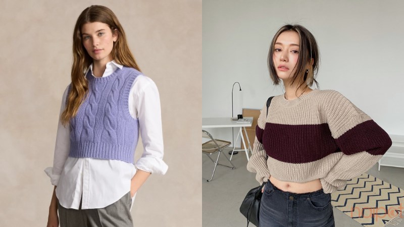 Áo len nữ croptop Áo len nữ croptop