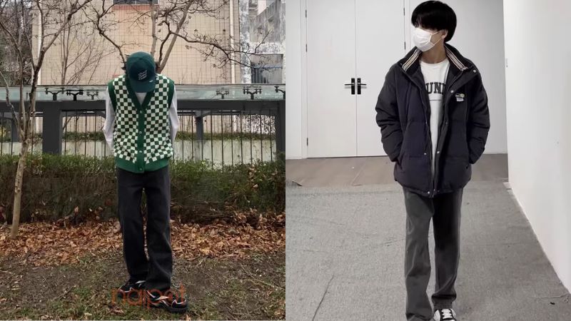 Quần nam ống suông 