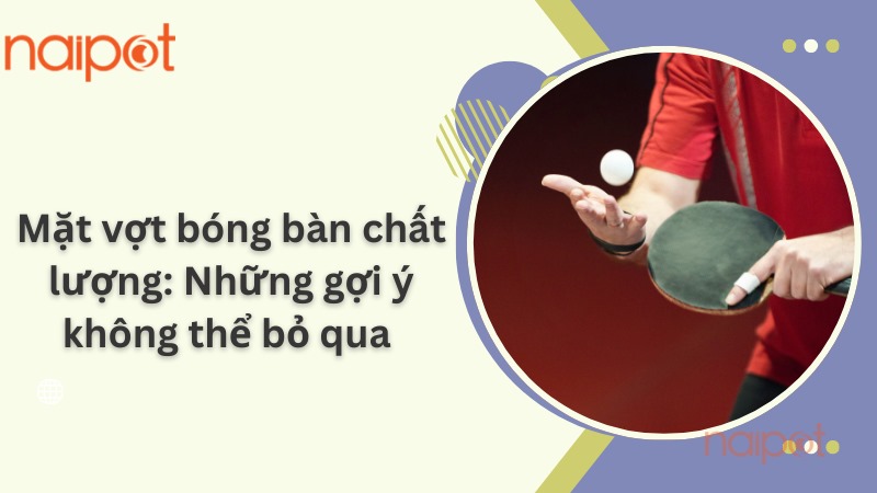 Gợi ý các loại mặt vợt bóng bàn chất lượng Gợi ý các loại mặt vợt bóng bàn chất lượng