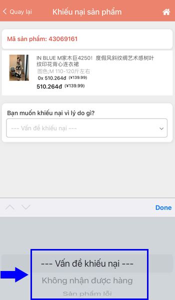 Chọn lý do tạo khiếu nại Shop Trung Quốc Chọn lý do tạo khiếu nại Shop Trung Quốc