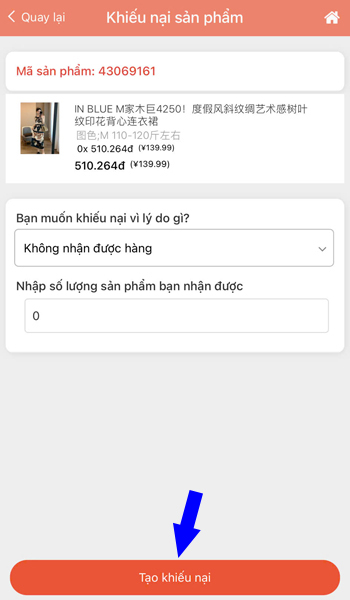 Tạo khiếu nại Shop Trung Quốc Tạo khiếu nại Shop Trung Quốc