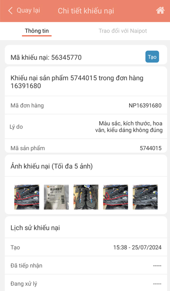 Đăng tải hình ảnh tạo khiếu nại Shop Trung Quốc thành công Đăng tải hình ảnh tạo khiếu nại Shop Trung Quốc thành công