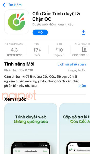 Tải Cốc Cốc về điện thoại Tải Cốc Cốc về điện thoại