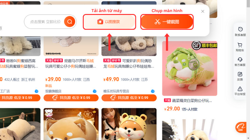 Chọn công cụ lấy ảnh