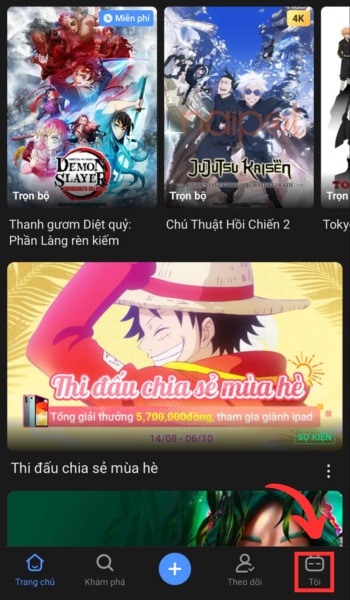 Chọn mục cá nhân Chọn mục cá nhân