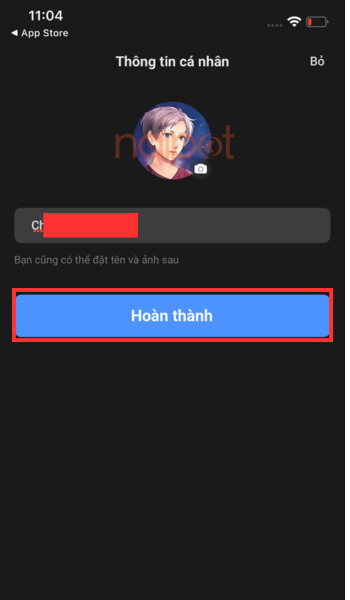 Hoàn thành cung cấp thông tin Hoàn thành cung cấp thông tin