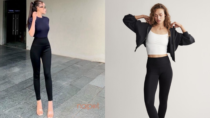 Quần legging nữ Trung Quốc cạp cao Quần legging nữ Trung Quốc cạp cao