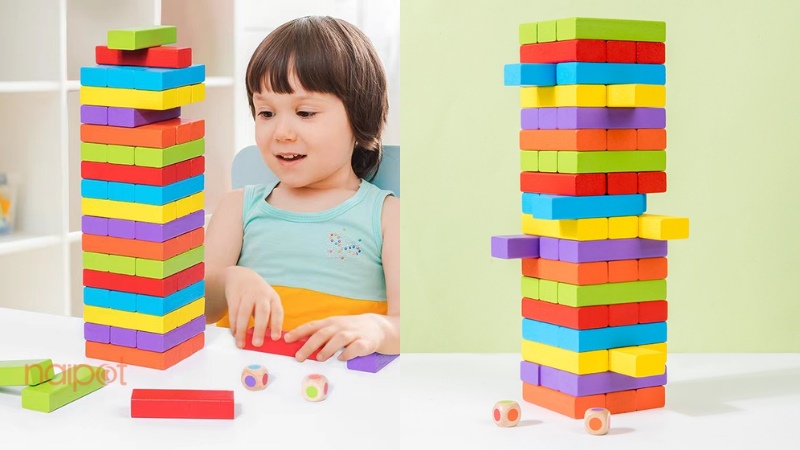 Đồ chơi rút gỗ đa sắc Đồ chơi rút gỗ đa sắc