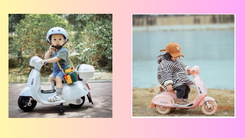 Xe máy điện cho bé Trung Quốc Vespa 