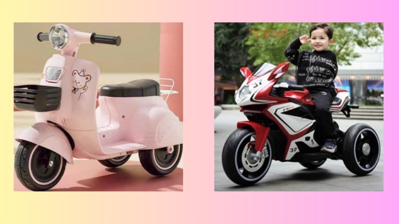 Xe máy điện cho bé Trung Quốc 3 bánh 