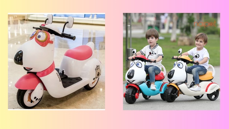 Xe máy điện cho bé Trung Quốc hình con vật