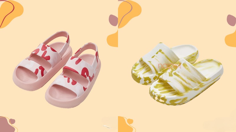 Dép bánh mì Trung Quốc Ink Splash