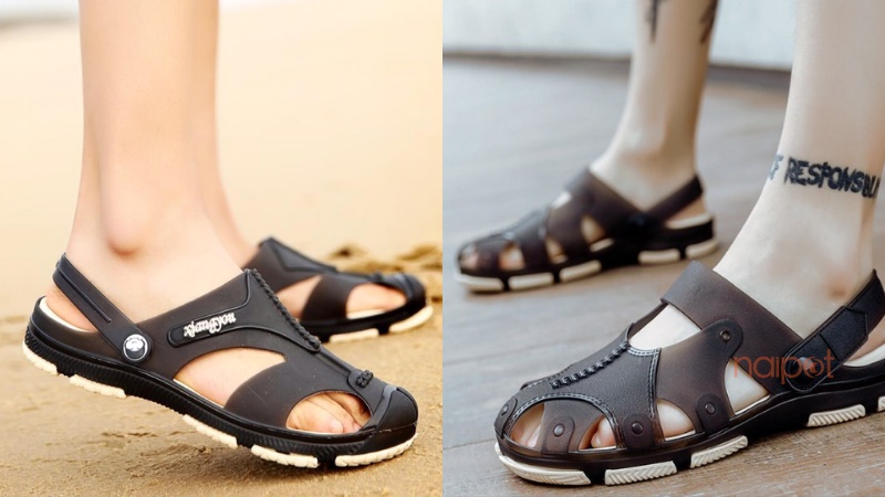 Dép quai hậu nam Trung Quốc bít mũi Dép quai hậu nam Trung Quốc bít mũi