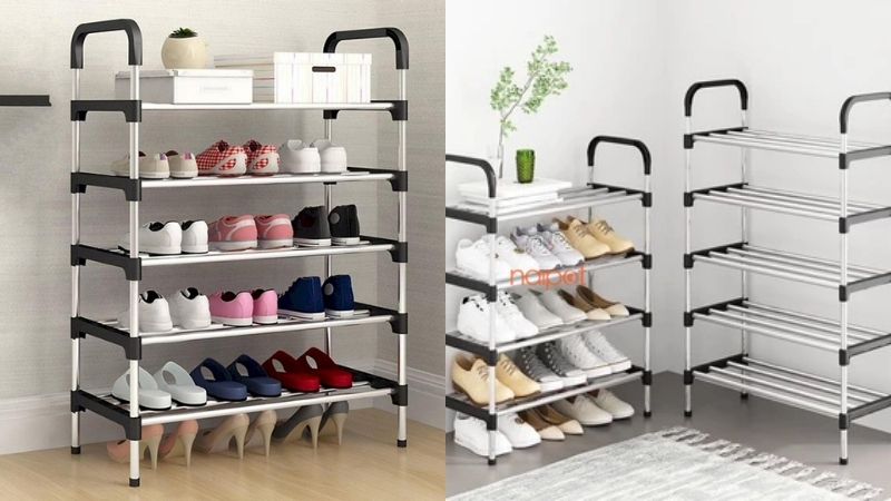 Kệ giày khung kim loại bền chắc Kệ giày khung kim loại bền chắc
