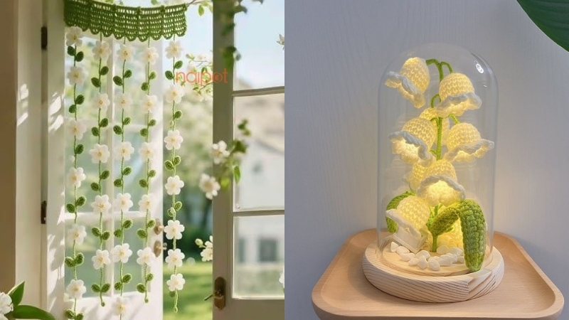 Đồ trang trí decor bằng len Đồ trang trí decor bằng len