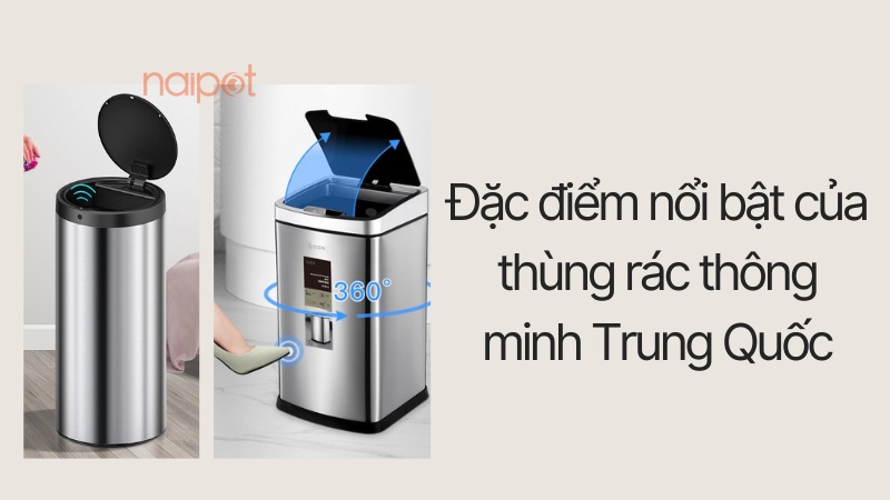 Đặc điểm nổi bật của thùng rác thông minh Trung Quốc Đặc điểm nổi bật của thùng rác thông minh Trung Quốc