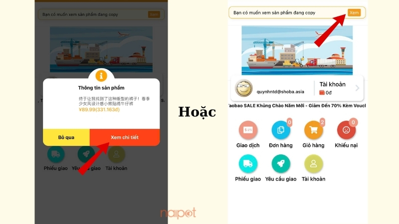 Quay lại app Naipot để mua hàng Quay lại app Naipot để mua hàng