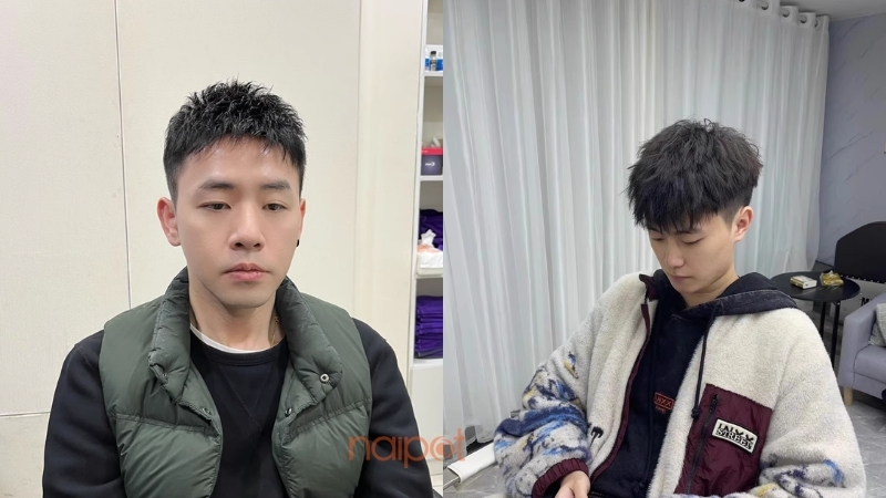 Tóc giả nam Trung Quốc nửa đầu