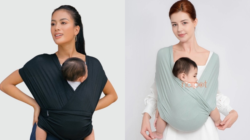 Địu em bé Trung Quốc dạng túi vải