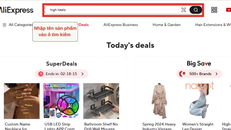 Tìm nguồn hàng AliExpress bằng từ khóa Tìm nguồn hàng AliExpress bằng từ khóa