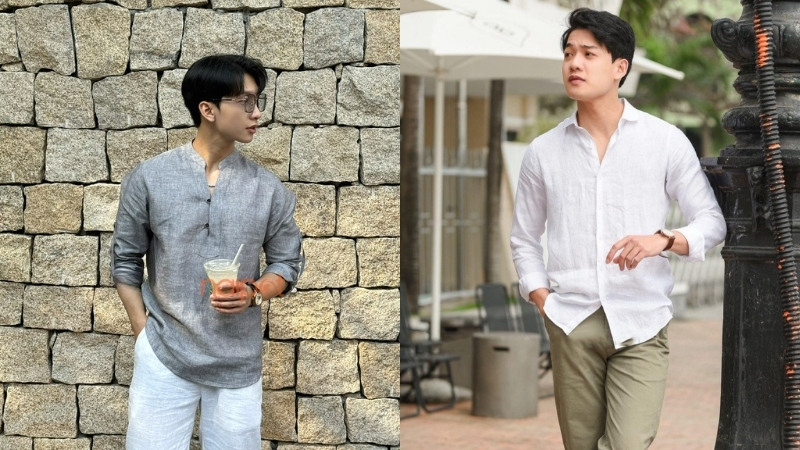 Áo sơ mi nam Trung Quốc cổ tàu Áo sơ mi nam Trung Quốc cổ tàu