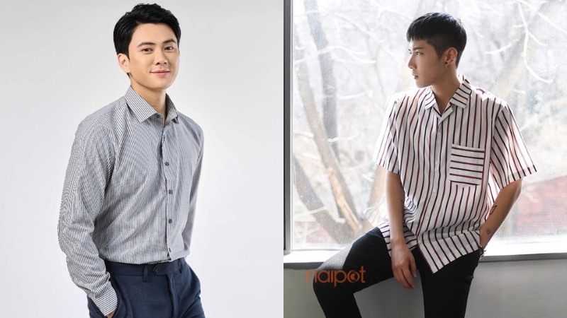 Áo sơ mi nam Trung Quốc kẻ sọc Áo sơ mi nam Trung Quốc kẻ sọc