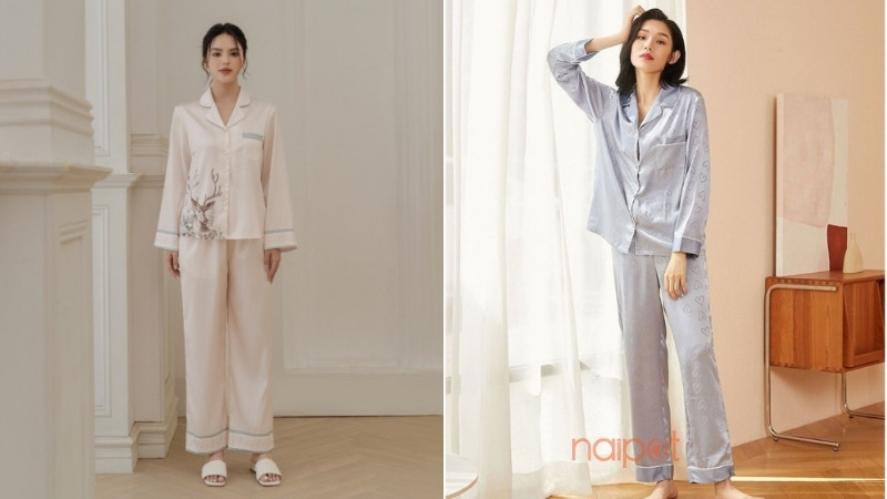Pijama nữ Trung Quốc dài tay Pijama nữ Trung Quốc dài tay