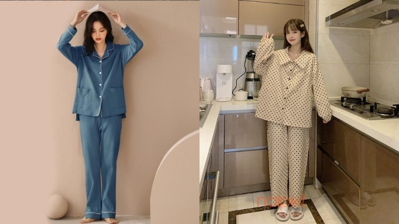 Pijama nữ Trung Quốc cotton Pijama nữ Trung Quốc cotton