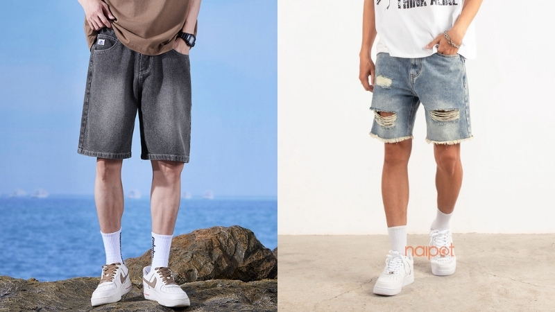 Quần short nam Trung Quốc jean  Quần short nam Trung Quốc jean