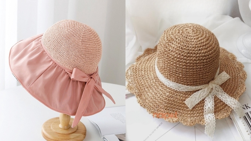 Mũ rộng vành Trung Quốc thắt nơ điệu đà Mũ rộng vành Trung Quốc thắt nơ điệu đà