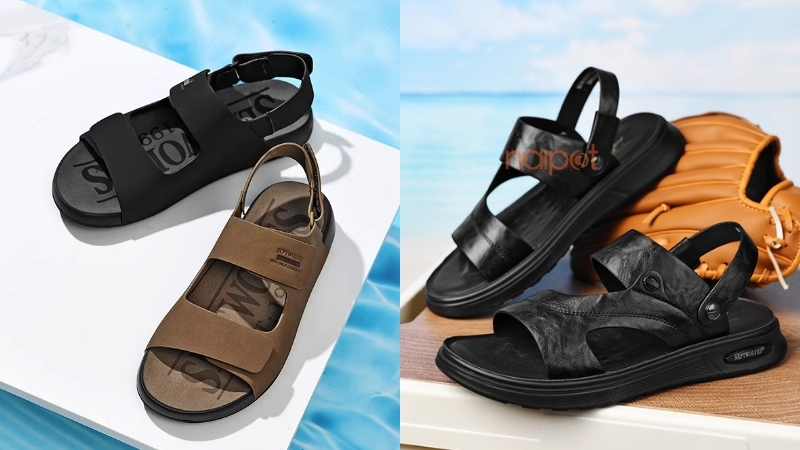 Sandal nam Trung Quốc thương hiệu Septwolves Sandal nam Trung Quốc thương hiệu Septwolves