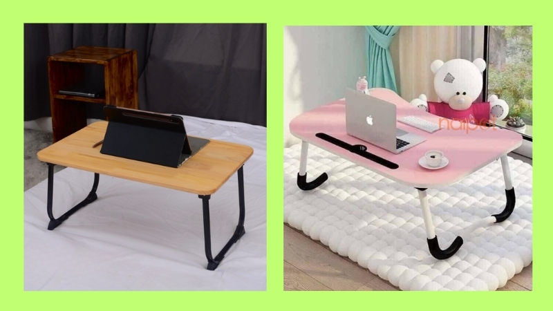 Bàn học gấp gọn Trung Quốc chân sắt 