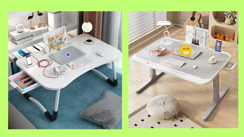 Bàn học gấp gọn Trung Quốc có ngăn kéo