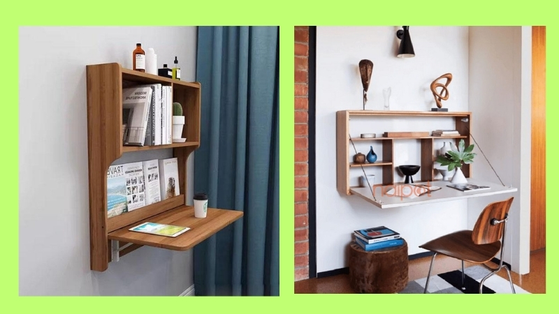 Bàn học gấp gọn Trung Quốc treo tường