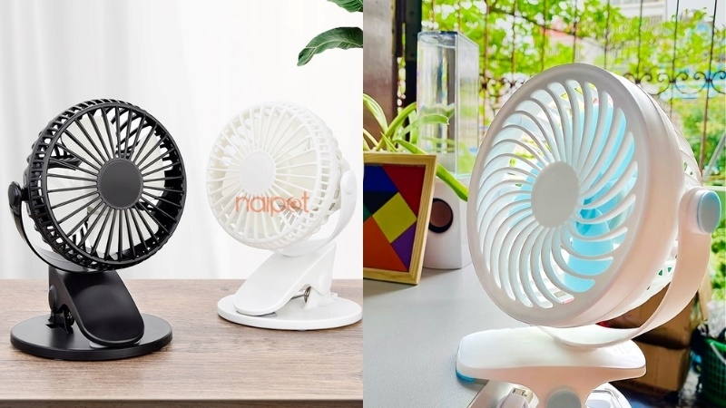 Quạt mini kẹp bàn 