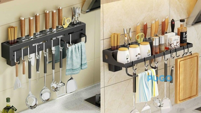 Móc treo đồ nhà bếp Trung Quốc inox đa năng 