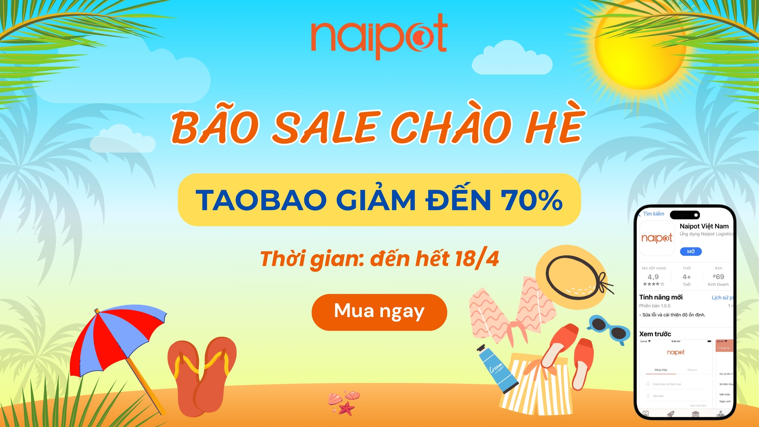 Sale Lớn Chào Hè – Taobao Giảm Giá Đến 70% Cùng Voucher Khủng Sale Lớn Chào Hè – Taobao Giảm Giá Đến 70% Cùng Voucher Khủng