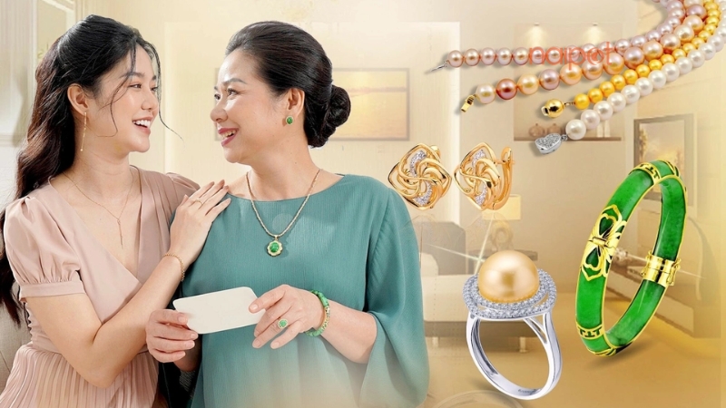 Tặng cho mẹ trang sức 