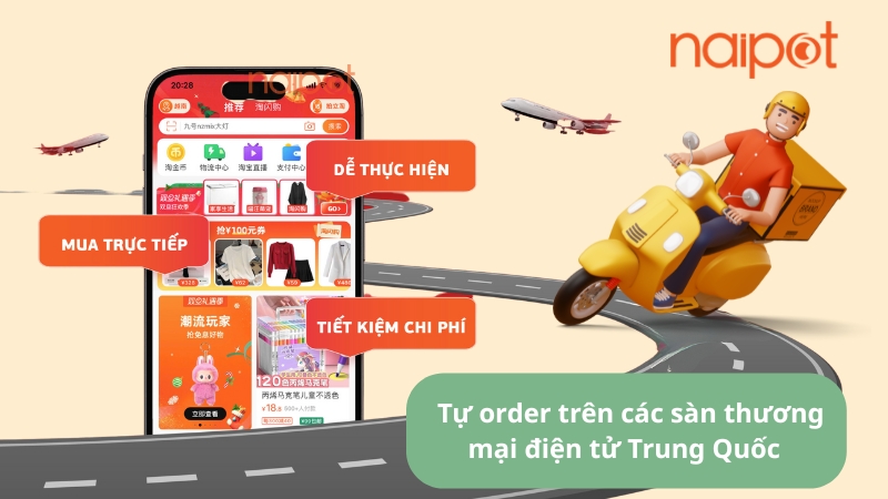 Tự order hàng China trên sàn thương mại điện tử Trung Quốc Tự order hàng China trên sàn thương mại điện tử Trung Quốc