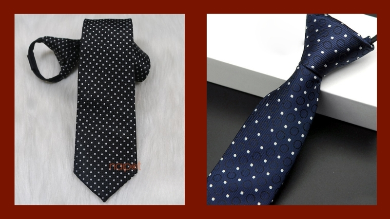 Cà vạt Trung Quốc chấm bi