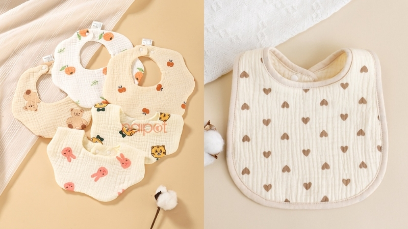 Yếm ăn dặm cho bé Trung Quốc chất xô 