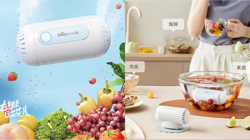 Máy rửa hoa quả Trung Quốc Bear