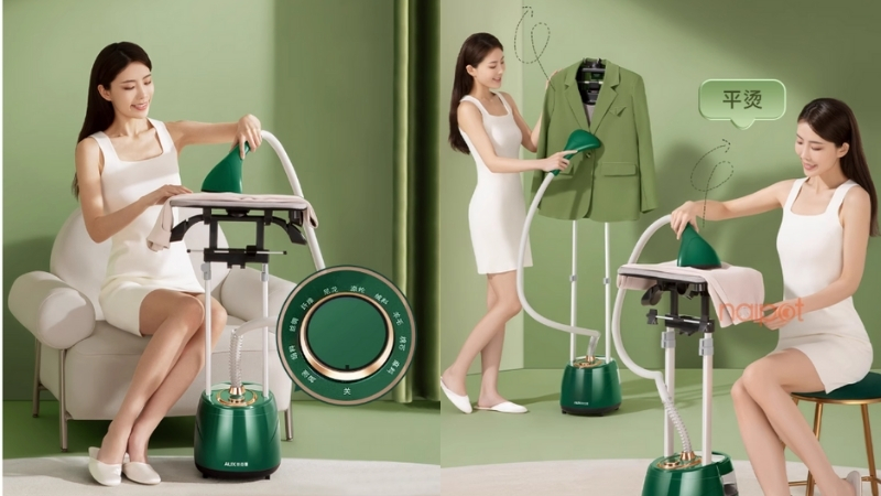 Bàn là hơi nước đứng Trung Quốc Aux