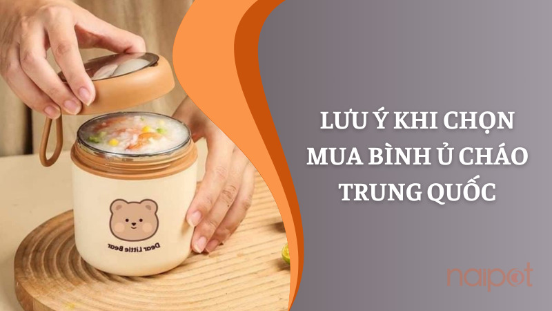 Lưu ý khi chọn mua bình ủ cháo Trung Quốc